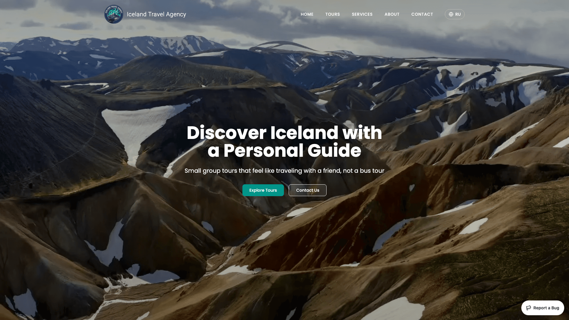 IcelandTravelAgency.is screenshot